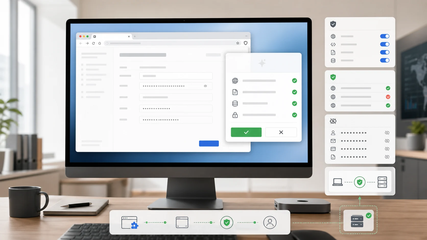 viyv Browser security control visual